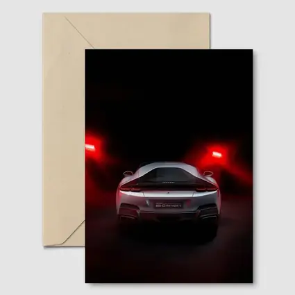 Ferrari 12 Cilindri Rear View Dark Studio