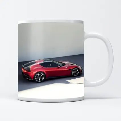 Ferrari 12 Cilindri Red Car Studio Background