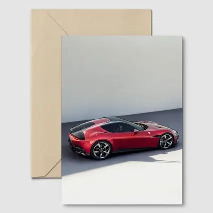 Ferrari 12 Cilindri Red Car Studio Background