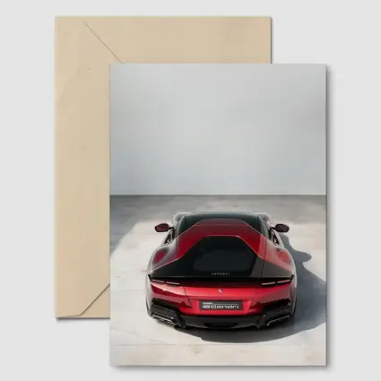 Ferrari 12 Cilindri Red Rear Studio View