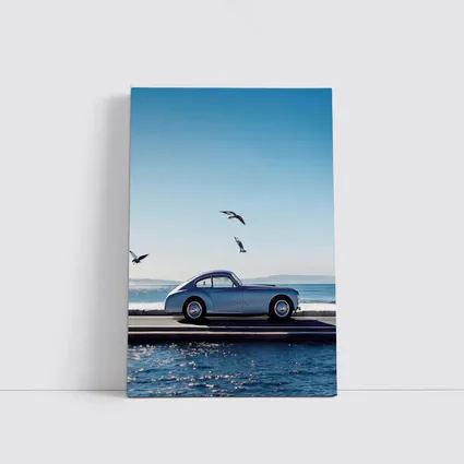 Ferrari 166 Inter Blue Coastal Scene