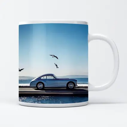 Ferrari 166 Inter Blue Coastal Scene