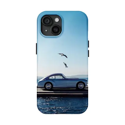 Ferrari 166 Inter Blue Coastal Scene