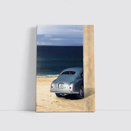 Ferrari 166 Inter Silver Beach Coastal Scene