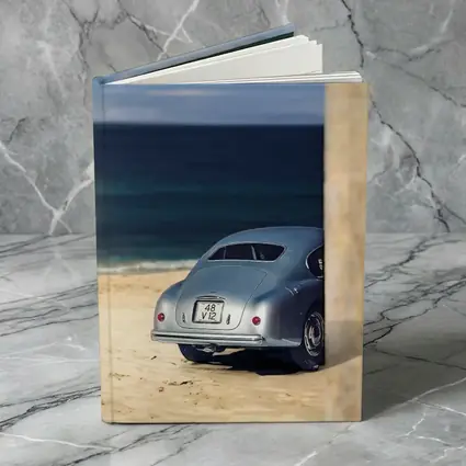 Ferrari 166 Inter Silver Beach Coastal Scene