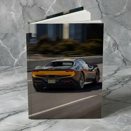 Ferrari 296 GTB Speeding Through City Highway