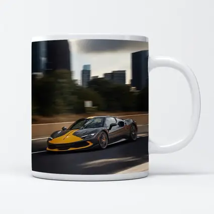Ferrari 296 GTB Yellow Black City Speed