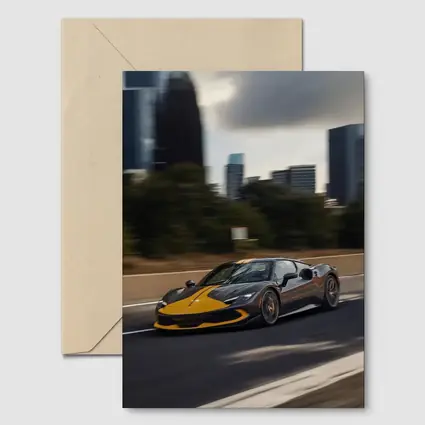 Ferrari 296 GTB Yellow Black City Speed