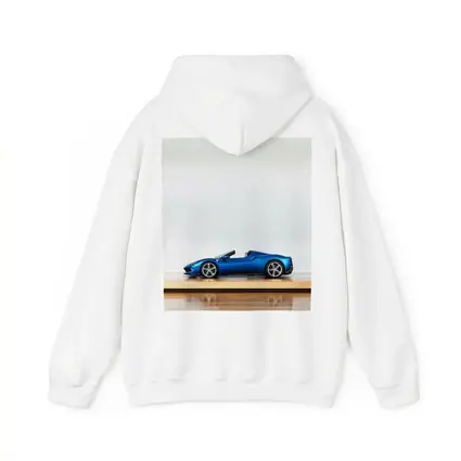 Ferrari 296 GTS Blue on Wooden Parquet