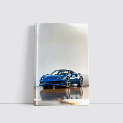 Ferrari 296 GTS Blue Supercar Indoor Setting