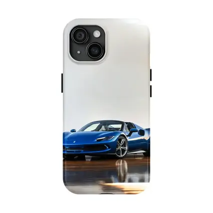 Ferrari 296 GTS Blue Supercar Indoor Setting