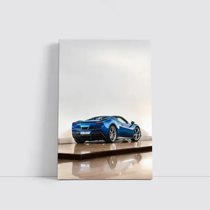Ferrari 296 GTS Blue Studio Parquet Floor