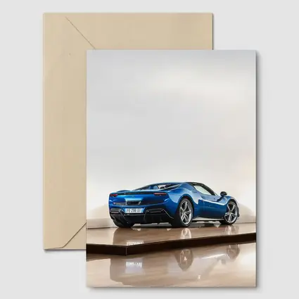 Ferrari 296 GTS Blue Studio Parquet Floor