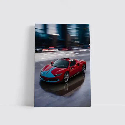 Ferrari 296 GTS Racing Through Night City