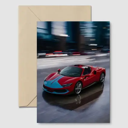 Ferrari 296 GTS Racing Through Night City