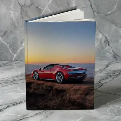 Ferrari 296 GTB Red Sunset City View