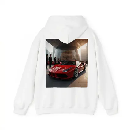 Ferrari 488 GTB Red Urban Plaza Scene