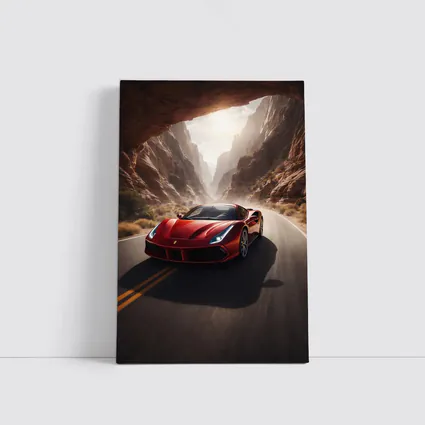 Ferrari 488 GTB Red Canyon Road