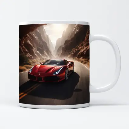 Ferrari 488 GTB Red Canyon Road