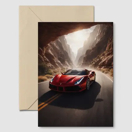 Ferrari 488 GTB Red Canyon Road
