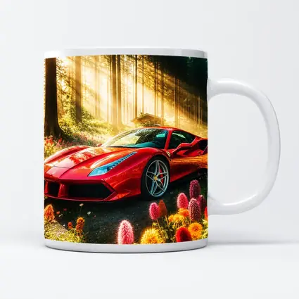 Ferrari 488 GTB Red Forest Sunlight