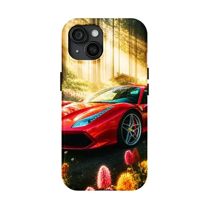 Ferrari 488 GTB Red Forest Sunlight