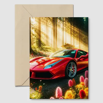 Ferrari 488 GTB Red Forest Sunlight