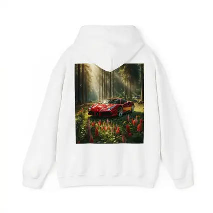 Ferrari 488 GTB Red Forest Wildflowers