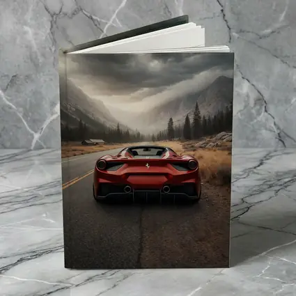 Ferrari 488 Spider Mountain Road Moody Sky