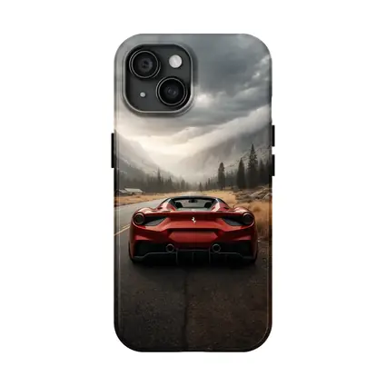 Ferrari 488 Spider Mountain Road Moody Sky