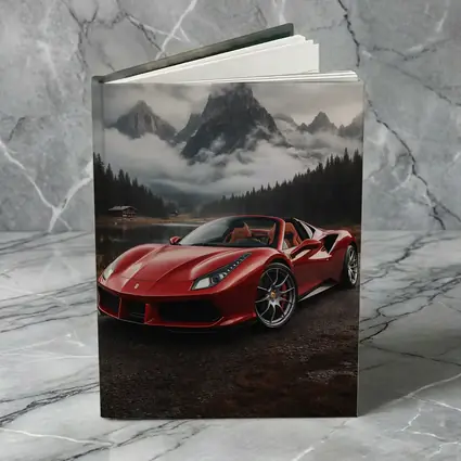 Ferrari 488 Spider Red Mountain Lake