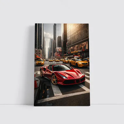 Ferrari 488 GTB Red New York City Street