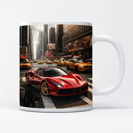 Ferrari 488 GTB Red New York City Street