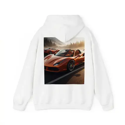 Ferrari 488 Spider Orange Misty Mountain Road