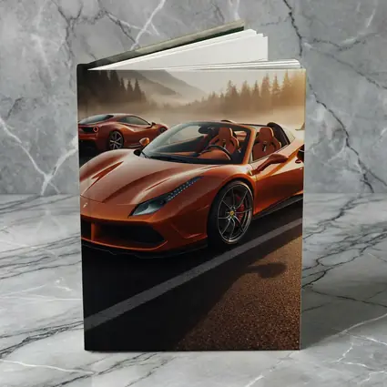 Ferrari 488 Spider Orange Misty Mountain Road