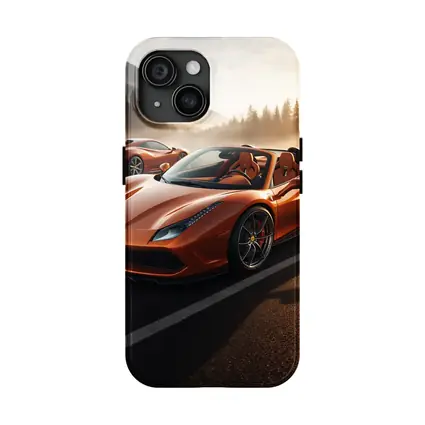 Ferrari 488 Spider Orange Misty Mountain Road