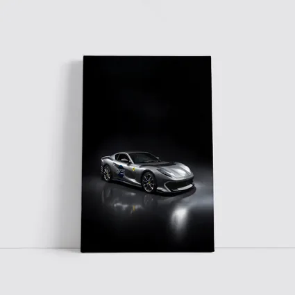 Ferrari 812 Competizione Silver Dark Studio