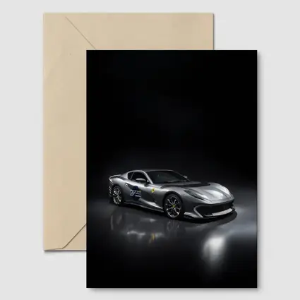 Ferrari 812 Competizione Silver Dark Studio