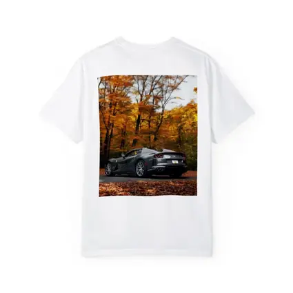Ferrari 812 GTS Gray Autumn Forest Road