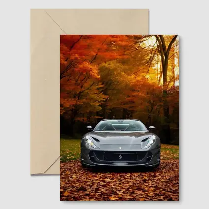 Ferrari 812 GTS Gray Autumn Forest