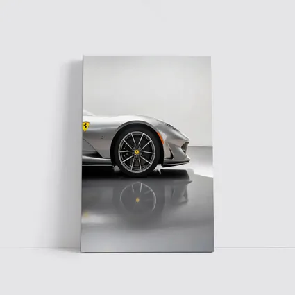 Ferrari 812 GTS Silver Studio Close Up