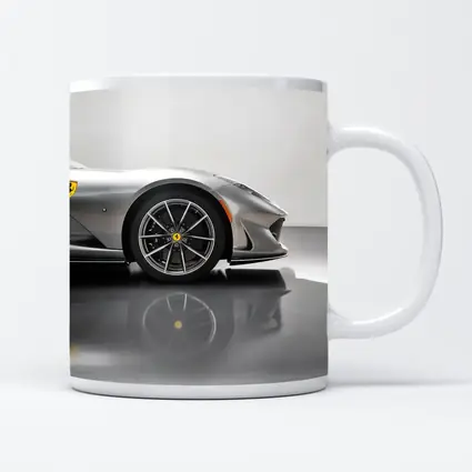Ferrari 812 GTS Silver Studio Close Up