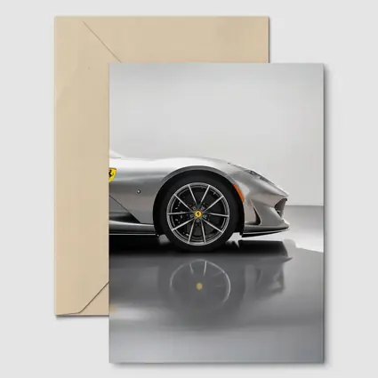 Ferrari 812 GTS Silver Studio Close Up