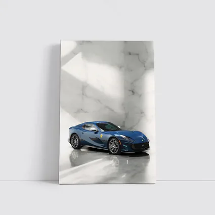 Ferrari 812 Superfast Blue Marble Studio