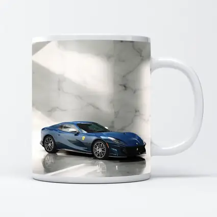 Ferrari 812 Superfast Blue Marble Studio