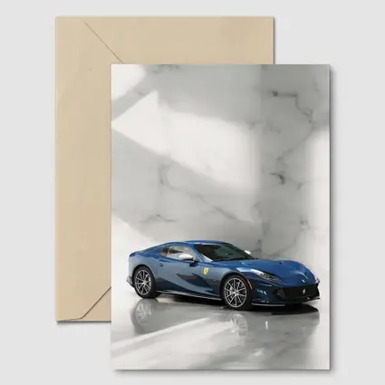 Ferrari 812 Superfast Blue Marble Studio
