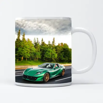 Ferrari 812 GTS Green on Open Road