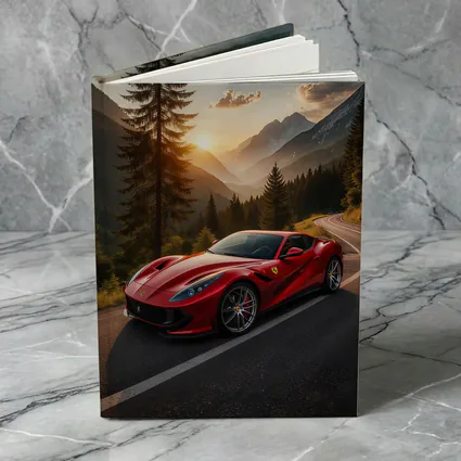 Ferrari 812 Superfast Mountain Road Sunset