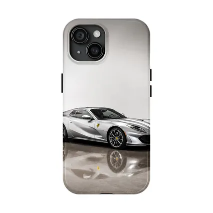 Ferrari 812 Superfast Silver Studio Shot