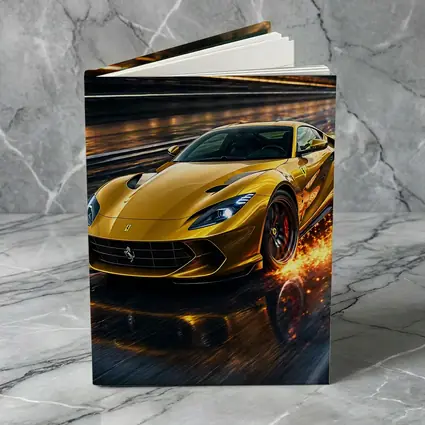 Ferrari 812 Superfast Yellow Racing Track Speed